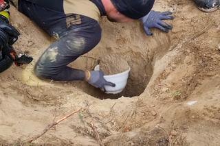 Dramatyczny finał za kotem. Jagódka utknęła głęboko pod ziemią