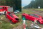 Wypadek na Mazurach. Szynobus zderzył się z osobówką. Dwie osoby w szpitalu