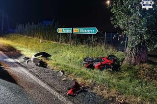  Horror na drodze w Żerdzinach! Pijany 71-latek staranował motocykl