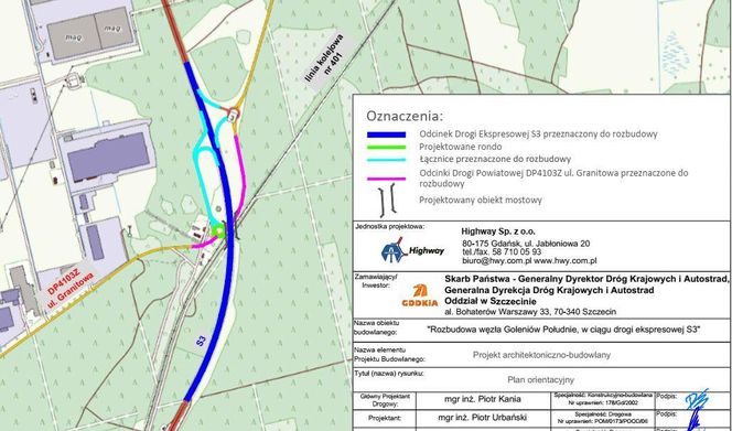 Przebudowa węzła Goleniów Południe na S3