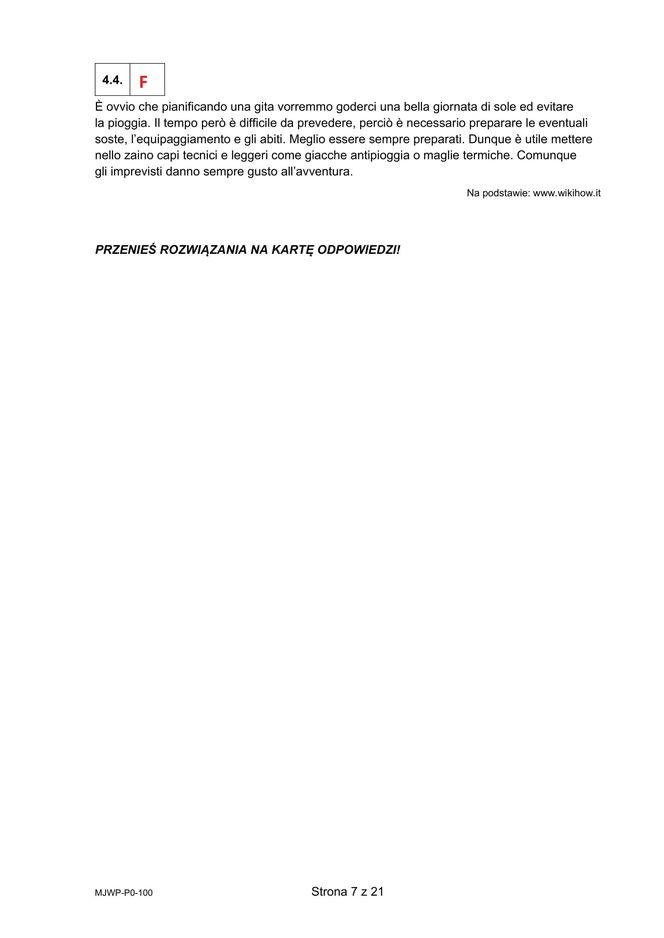 Matura 2025 włoski: ODPOWIEDZI do wszystkich zadań, gotowe rozwiązania matury z włoskiego - Formuła 2023 [7.05.2025]	