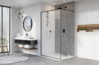 Czarno-biała łazienka