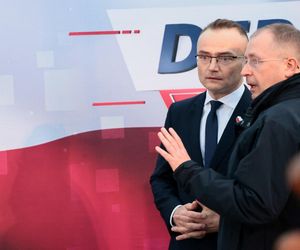 Karol Nawrocki na zorganizowanej przez telewizję Republika debacie przedwyborczej w Końskich