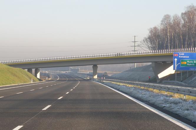 Autostrada A1 odcinek węzeł Zawodzie - węzeł Woźniki