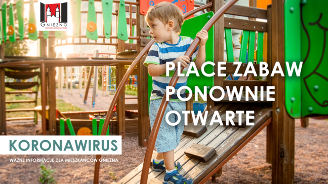 Gnieźnieńskie place zabaw i siłownie zewnętrzne od dziś ponownie otwarte