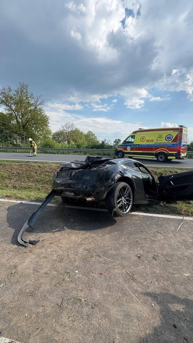 Wypadek niedaleko Kąkolewa 