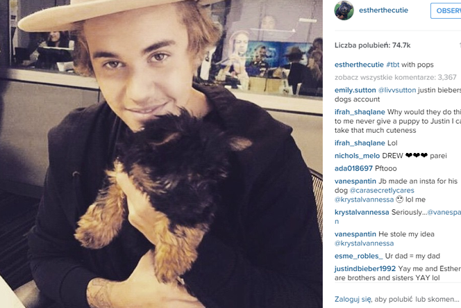 Justin Bieber ma szczeniaka!