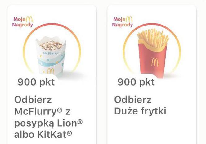 Darmowe jedzenie w McDonald's! Ile trzeba uzbierać punktów?