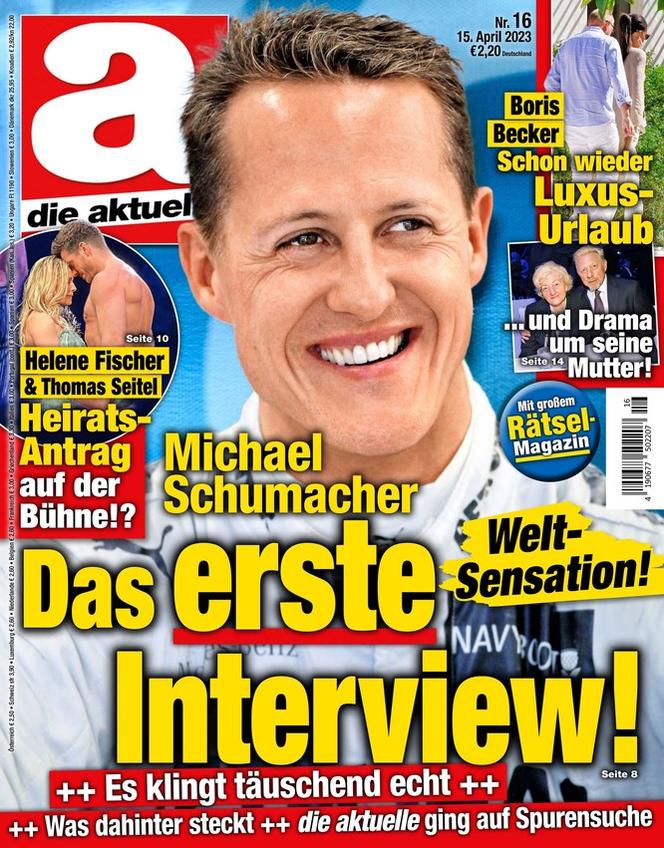 Michael Schumacher na okładce
