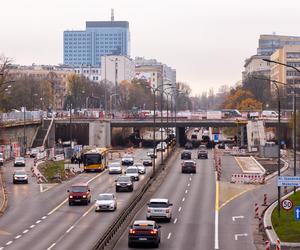 Remont placu Na Rozdrożu w Warszawie, listopad 2023