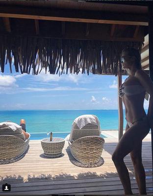 Joanna Krupa z mężem na Bora Bora 