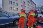Wybuch pieca w bloku mieszkalnym w Strykowie w województwie łódzkim 
