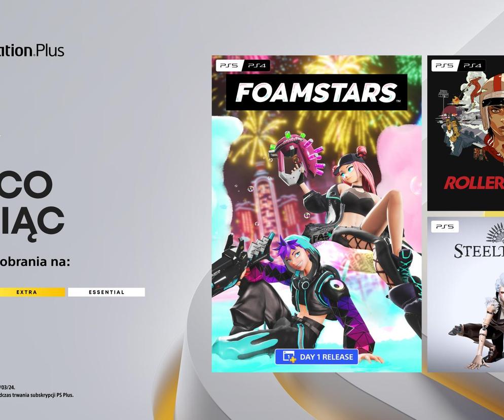 Oferta PlayStation Plus na luty 2024. Foamstars, Rollerdrome oraz Steelrising!