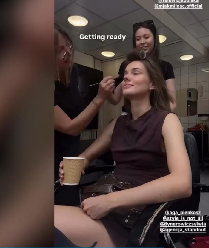 M jak miłość sesja. Dominika Kachlik (Franka)