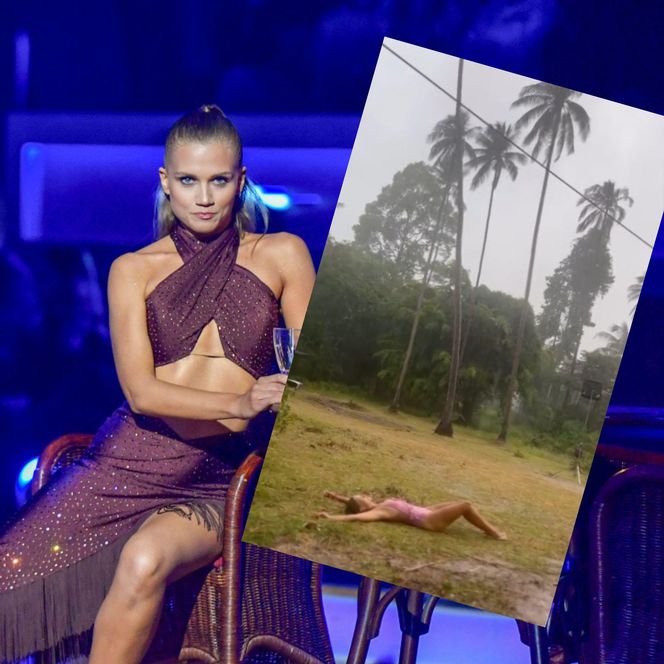 Agnieszka Kaczorowska tapla się w kałuży i rozprawia o życiu. Inspiracja?