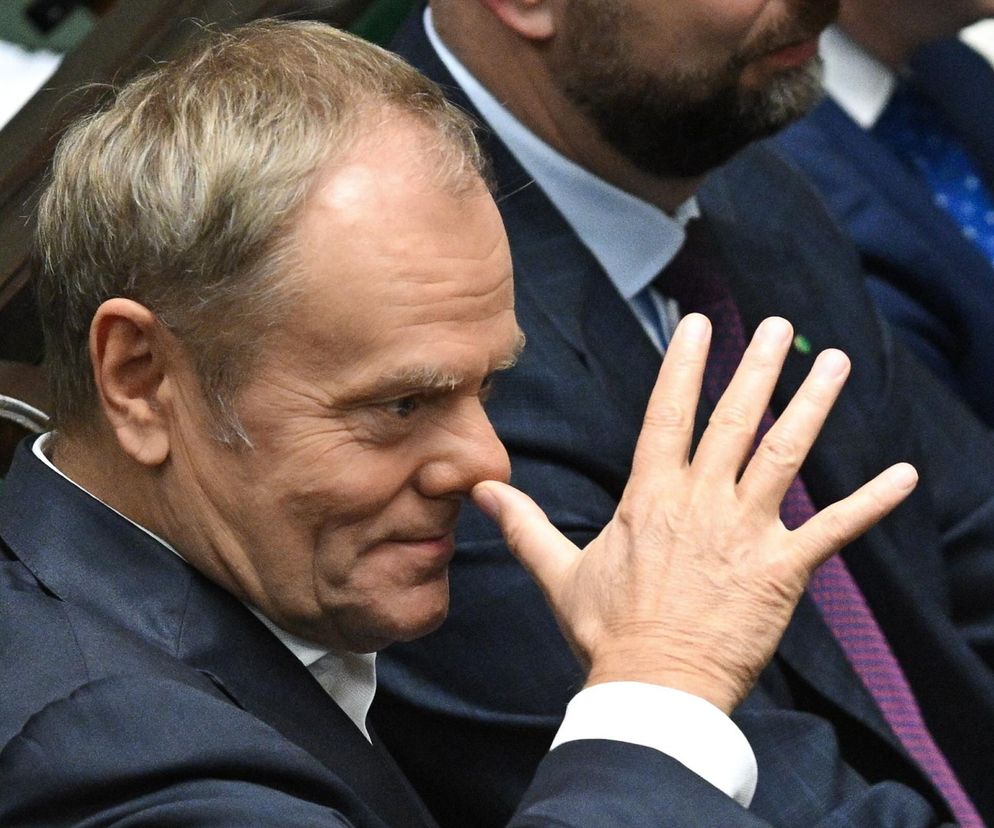 Donald Tusk gest