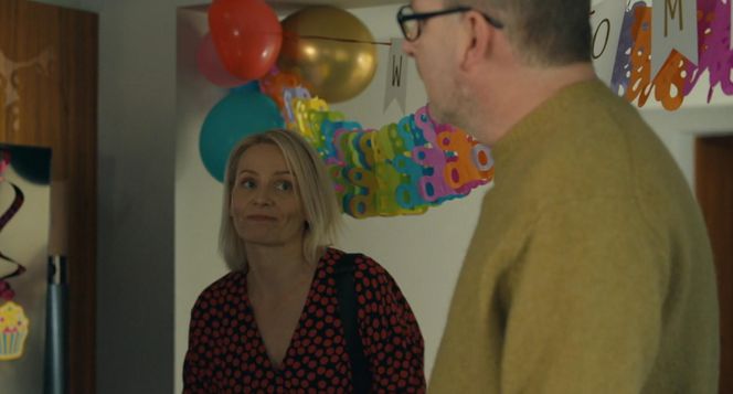 	Barwy szczęścia odc. 3186. Olga (Dorota Łukasiewicz-Kwietniewska), Marek (Marcin Perchuć)