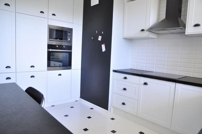 biało-czarna kuchnia dekoratronia