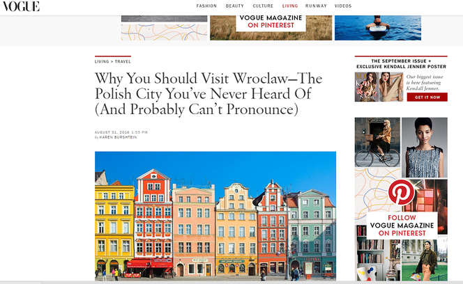 Vogue pisze o Wrocławiu