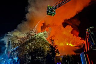 Pożar Mega Music w Garwolinie