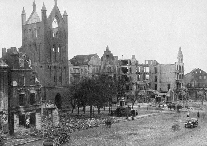 Ełk na zdjęciach z I wojny światowej. Miasto było całkowicie zniszczone