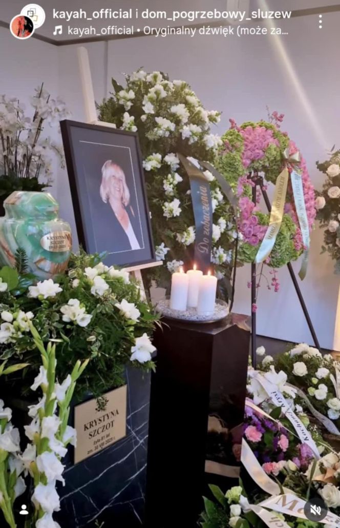 Kayah pożegnała mamę