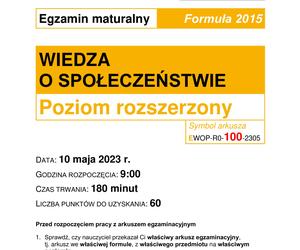 Matura WOS formuła 2015: arkusz CKE i odpowiedzi