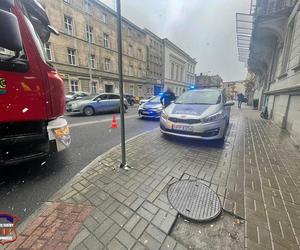 Pożar na parkingu pod Galerią Katowicką