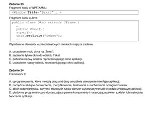 Egzamin zawodowy informatyk - przykładowe zadania. Nazwa kwalifikacji: Projektowanie, programowanie i testowanie aplikacji
