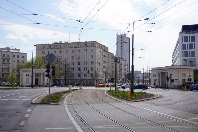 Budynki Rogatek Mokotowskich na pograniczu Mokotowa i Śródmieścia w Warszawie