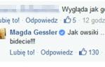 Magda Gessler chamsko odpowiada fance!