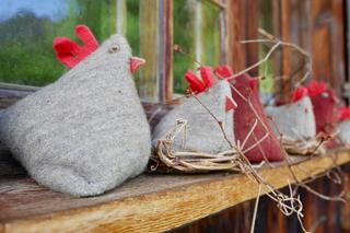 Ozdoby wielkanocne z filcu: ptaszki