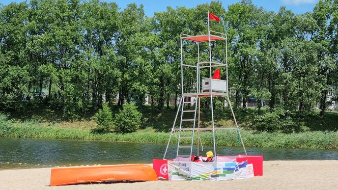 Kąpielisko "Wodna Dolina" w Koszalinie z zakazem wstępu do wody