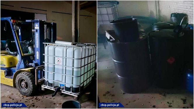 Ogromne laboratorium narkotyków pod Przasnyszem! Miało 3 linie produkcyjne [WIDEO, ZDJĘCIA]