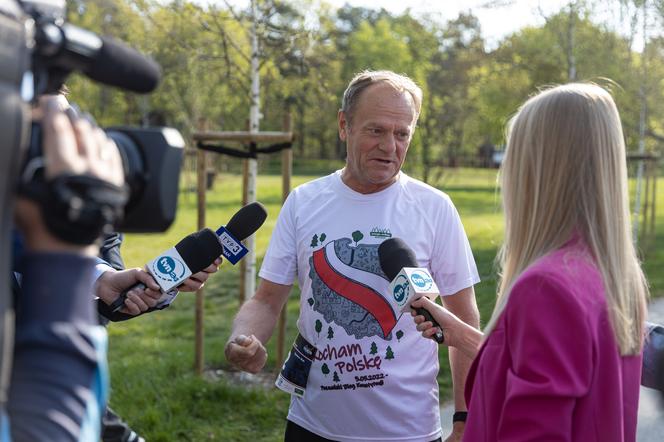 Donald Tusk biegnie na cześć Konstytucji 3 maja