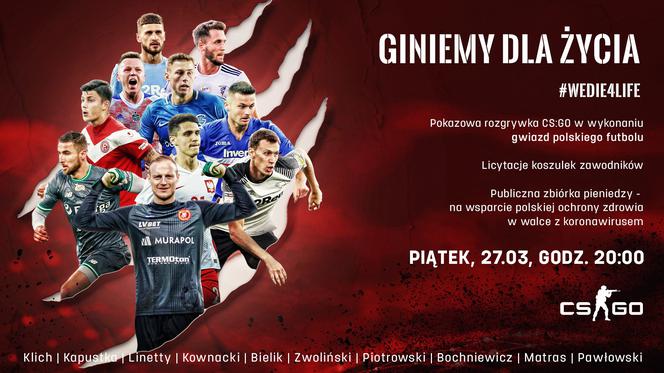 Koronawirus: Gwiazdy polskiego futbolu rozegrają charytatywny mecz w Counter Strike'a