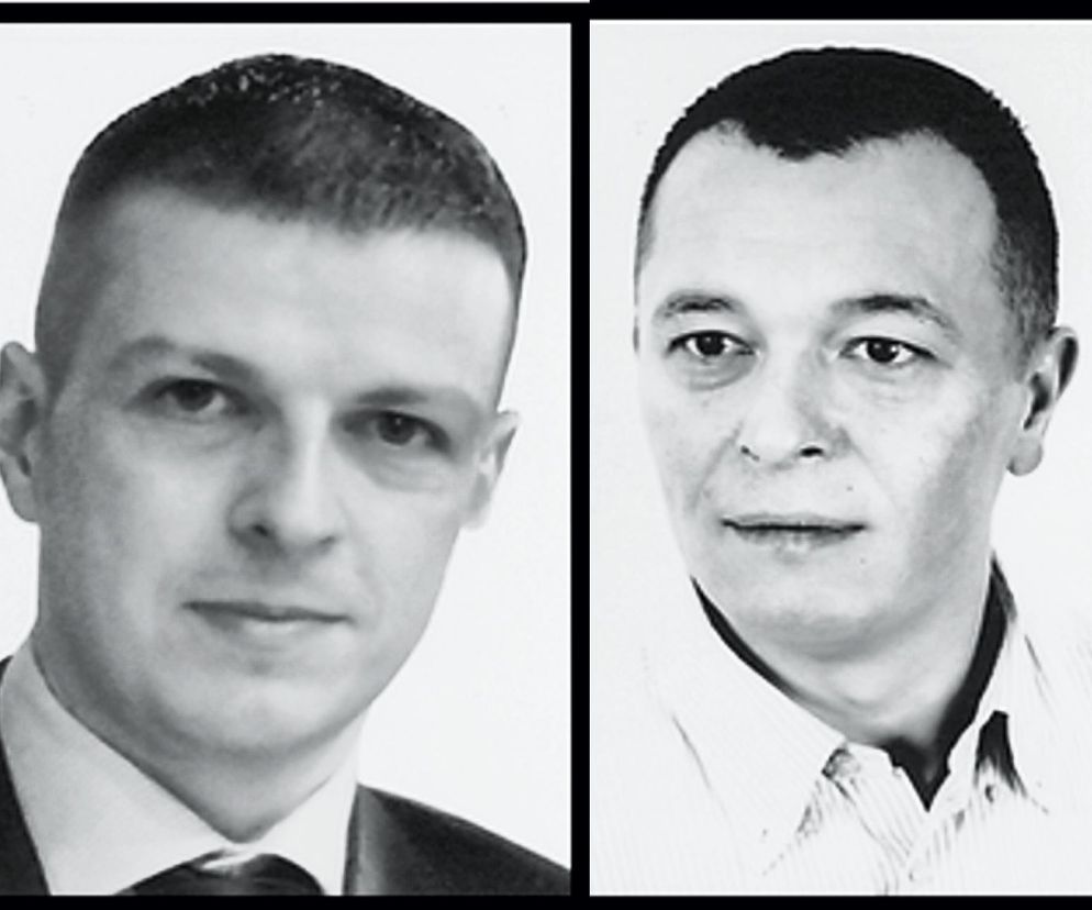Młodszy inspektor Krzysztof Tumiel i aspirant sztabowy Cezary Mokrzewski 