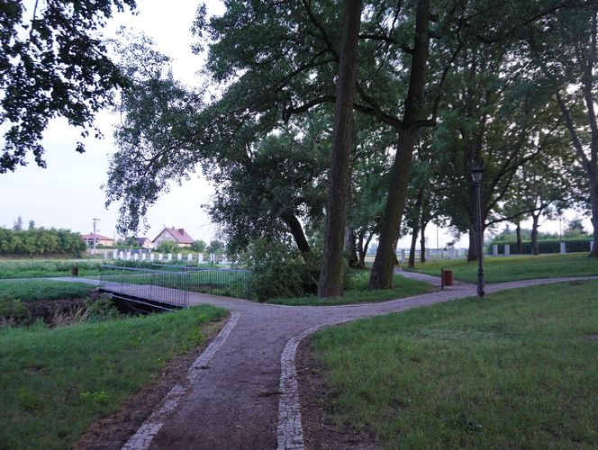 Park w gminie Mełgiew