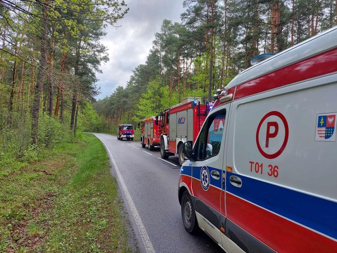 Dachowanie na drodze Wąchock - Mirzec