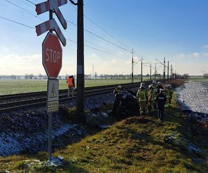 Poważny wypadek na przejeździe kolejowym w Turznie pod Toruniem