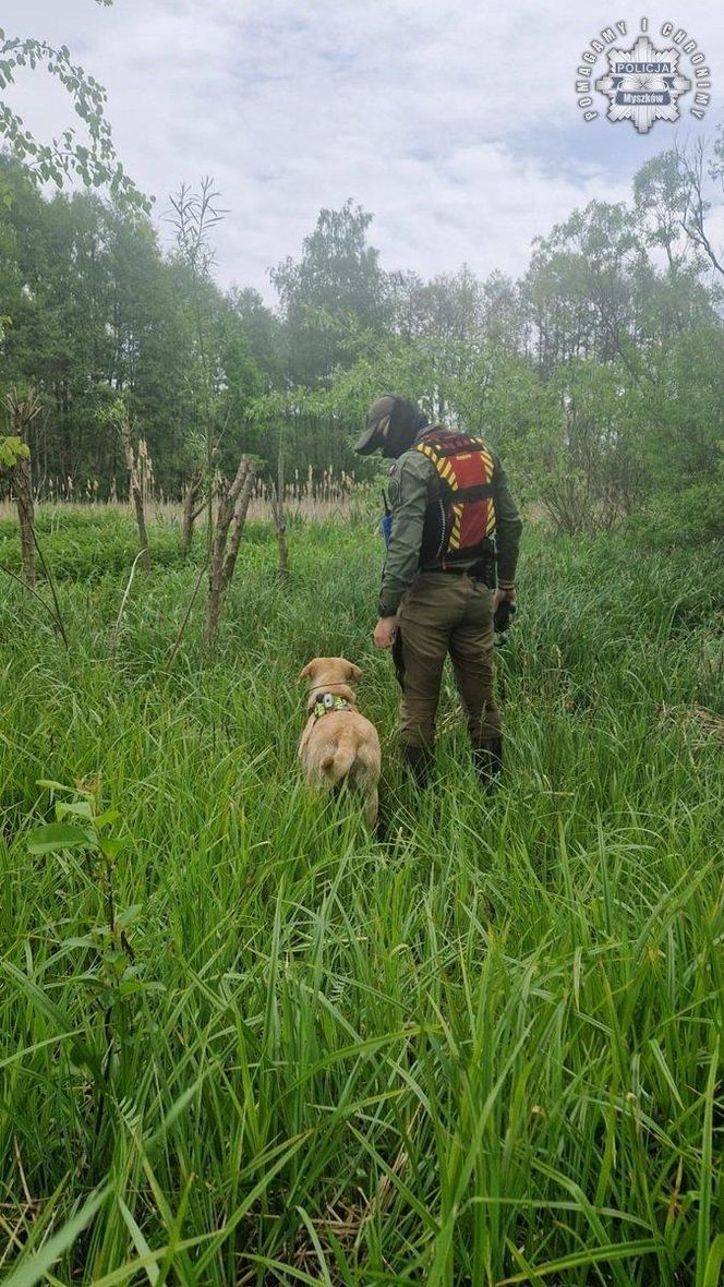 Zaginięcie Marty Gromady z Myszkowa. Służby użyły psów do poszukiwań zaginionej kobiety