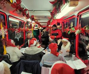 Świąteczny tramwaj na ulicach Gorzowa