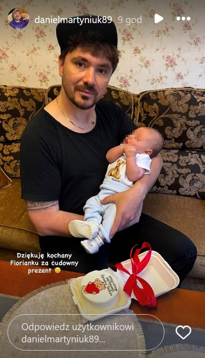 Daniel Martyniuk z synem Florianem