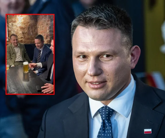 Spotkali się w pubie u Mentzena. Nagranie wywołało burzę