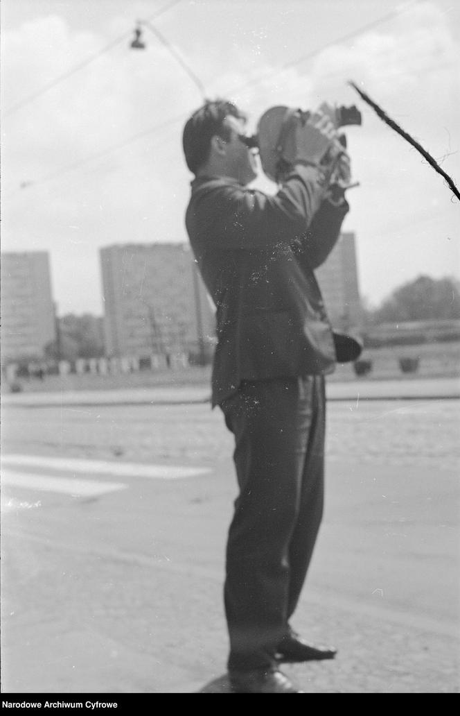 Skrzyżowanie al. Wyzwolenia i ul. Malczewskiego w Szczecinie w 1969 roku
