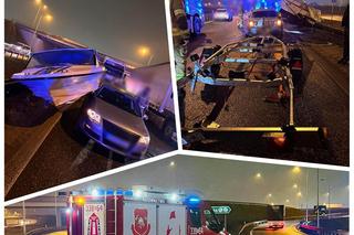  Ciężarówka staranowała… motorówkę na zjeździe z autostrady