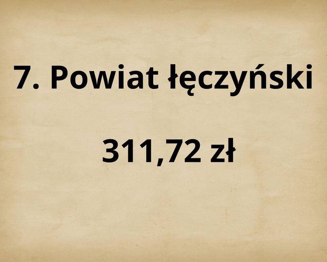 TOP 10 najbogatszych powiatów w woj. lubelskim