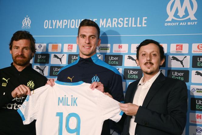 Arkadiusz Milik i Andre Villas Boas (z lewej)