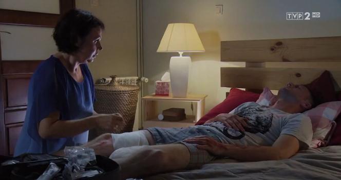 M jak miłość odc. 1410. Marysia (Małgorzata Pieńkowska), Bartek (Arkadiusz Smoleński)