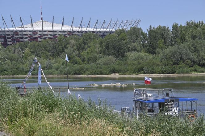 Niski stan wody w Wiśle